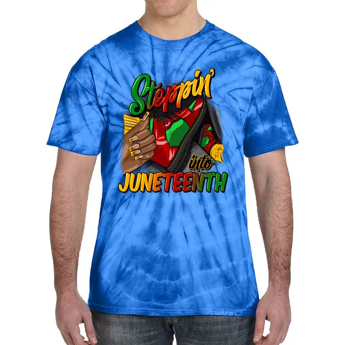 Stepping Into Junenth Remembering My Ancestors Gift Tie-Dye T-Shirt