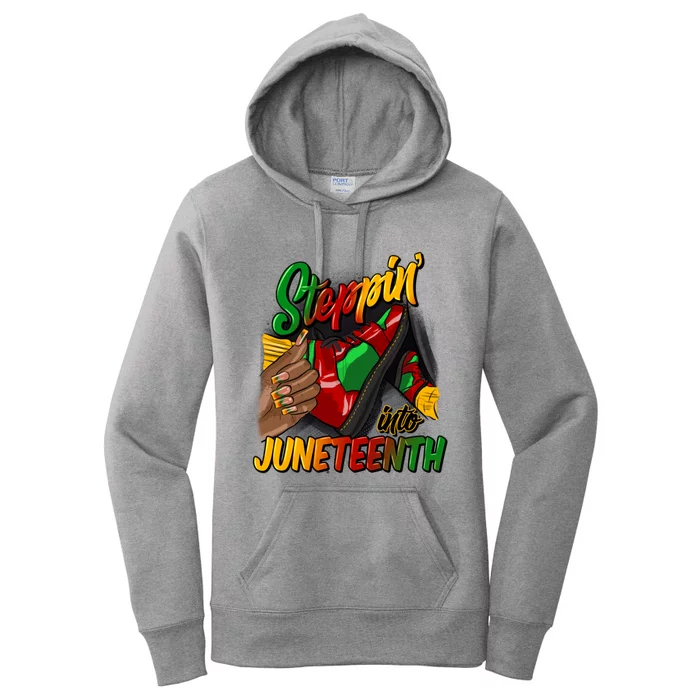 Stepping Into Junenth Remembering My Ancestors Gift Women's Pullover Hoodie