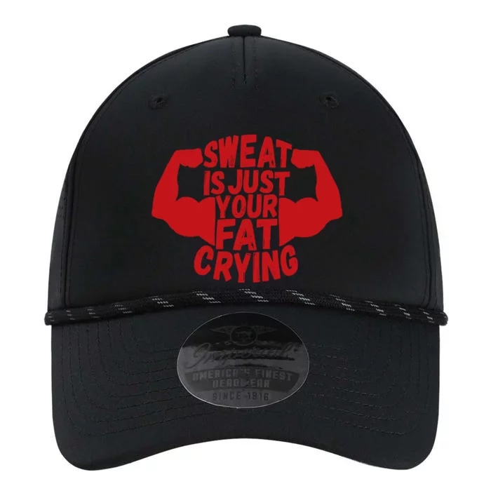 Sweat Is Just Your Fat Crying Funny Workout Gym Fitness Gift Performance The Dyno Cap