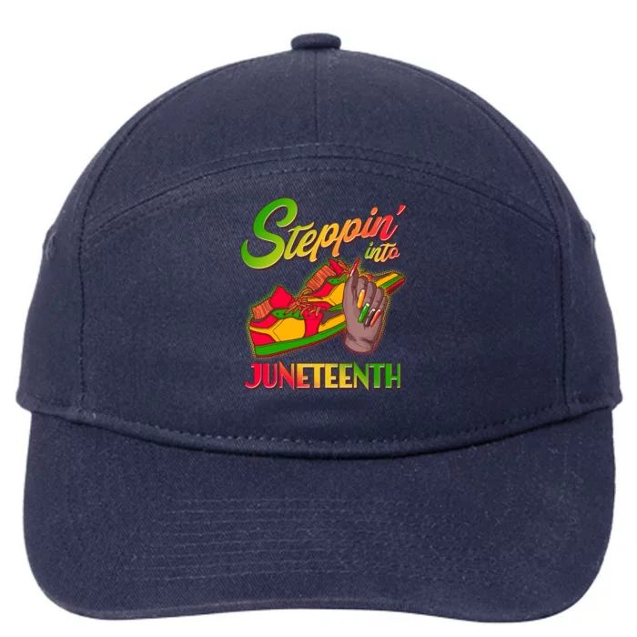 Steppin Into Juneteenth 7-Panel Snapback Hat