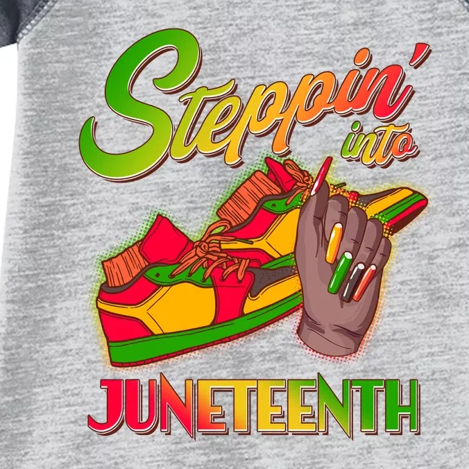 Steppin Into Juneteenth Infant Baby Jersey Bodysuit