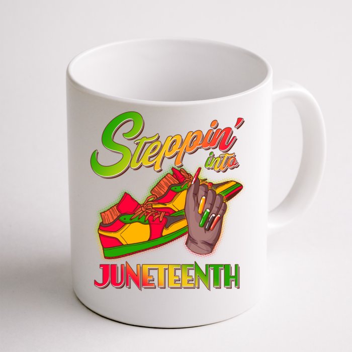 Steppin Into Juneteenth Front & Back Coffee Mug