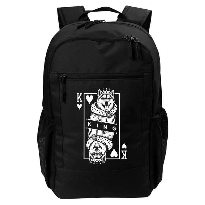 Shiba Inu King Of Hearts Funny Dog Playing Card Pop Art Daily Commute Backpack