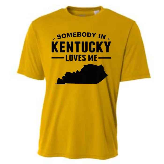 Somebody In Kentucky Loves Me Cooling Performance Crew T-Shirt