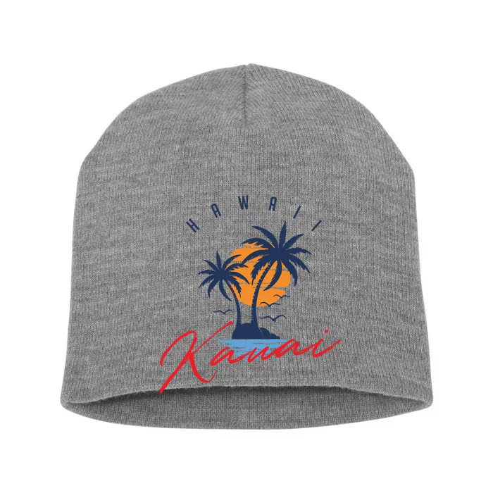 Summer In Kauai Beach Hawaii Short Acrylic Beanie