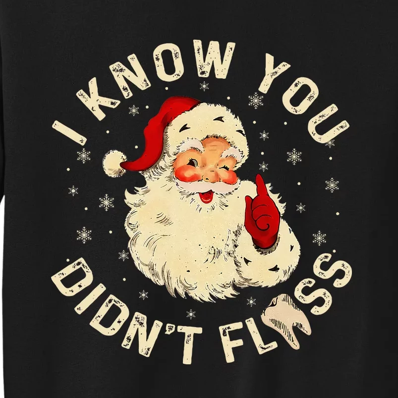 Santa I Know You DidnT Floss Dentist Dental Christmas Sweatshirt