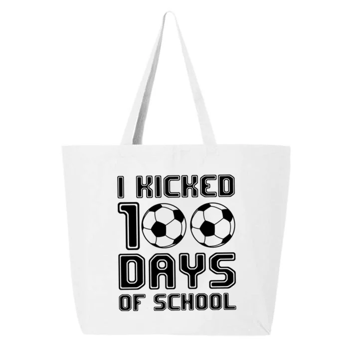 Soccer I Kicked 100 Days Of School 25L Jumbo Tote