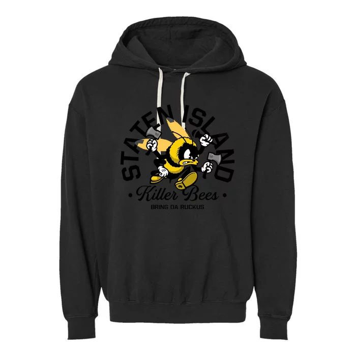 Staten Island Killer Bees Garment-Dyed Fleece Hoodie