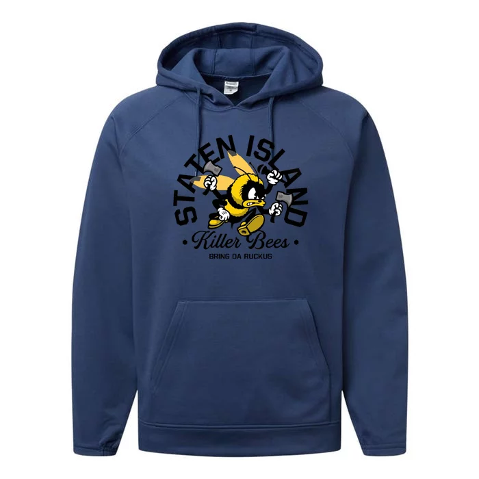 Staten Island Killer Bees Performance Fleece Hoodie