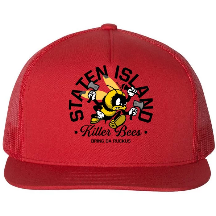 Staten Island Killer Bees Flat Bill Trucker Hat