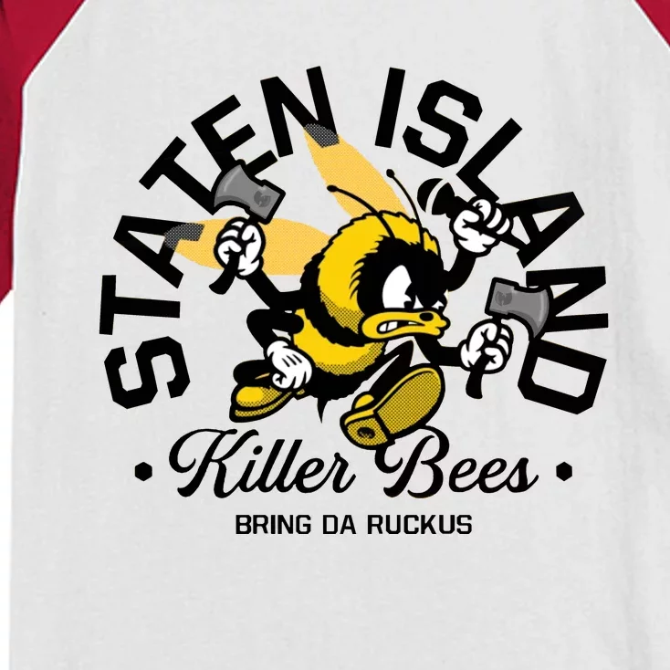 Staten Island Killer Bees Kids Colorblock Raglan Jersey