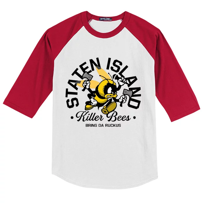 Staten Island Killer Bees Kids Colorblock Raglan Jersey