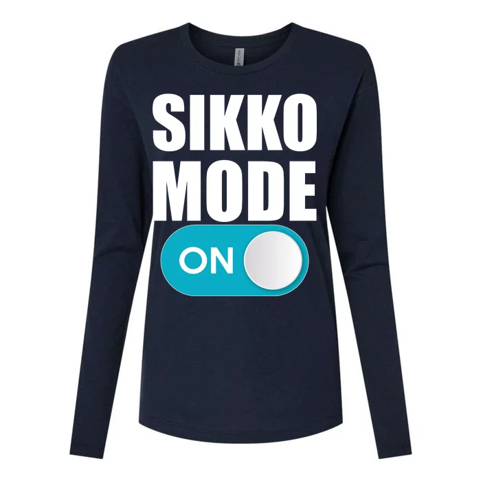 Sikko Mode On Funny Meme Womens Cotton Relaxed Long Sleeve T-Shirt