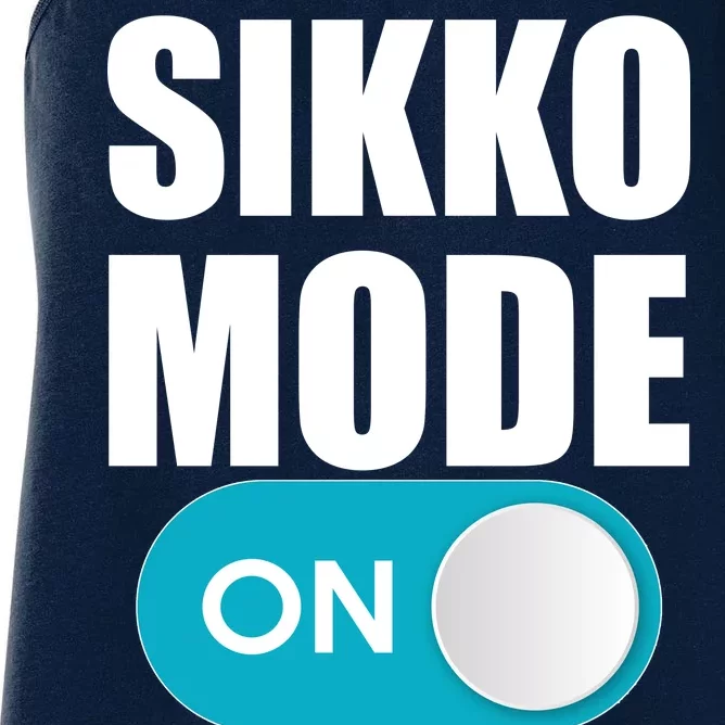 Sikko Mode On Funny Meme Women's Racerback Tank