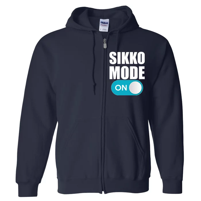 Sikko Mode On Funny Meme Full Zip Hoodie