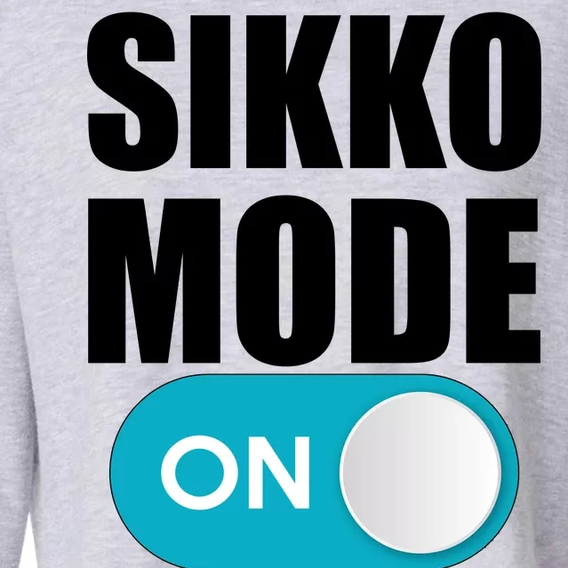 Sikko Mode On Funny Meme Cropped Pullover Crew