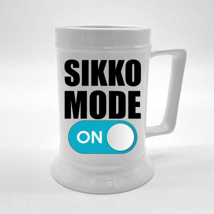 Sikko Mode On Funny Meme Front & Back Beer Stein