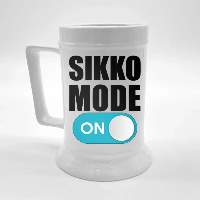 Sikko Mode On Funny Meme Front & Back Beer Stein