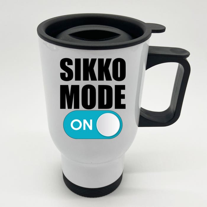 Sikko Mode On Funny Meme Front & Back Stainless Steel Travel Mug