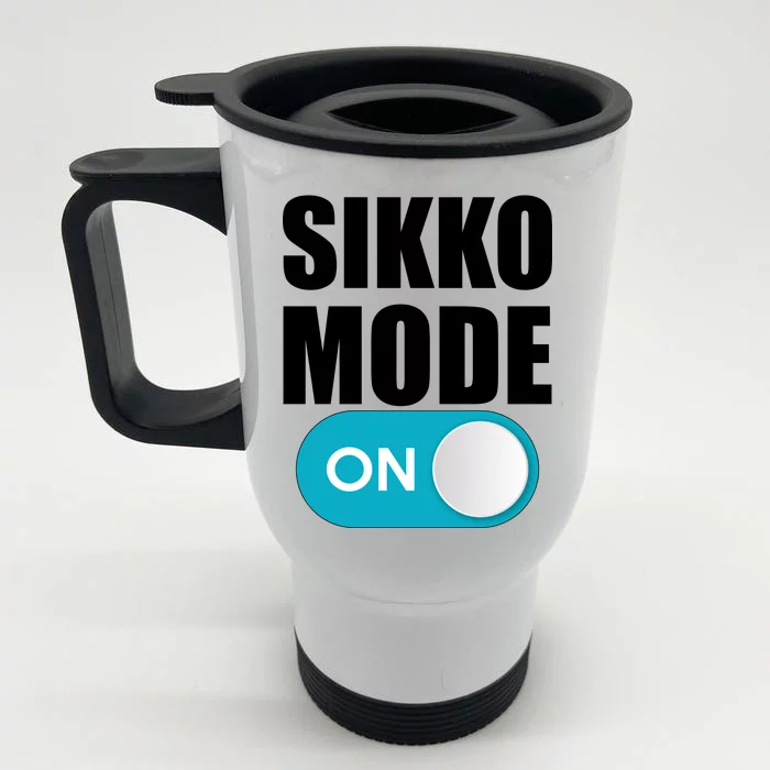 Sikko Mode On Funny Meme Front & Back Stainless Steel Travel Mug