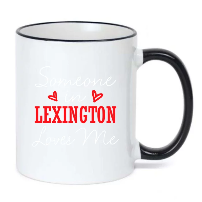 Someone In Lexington Loves Me Relationship Couple Funny Gift Black Color Changing Mug