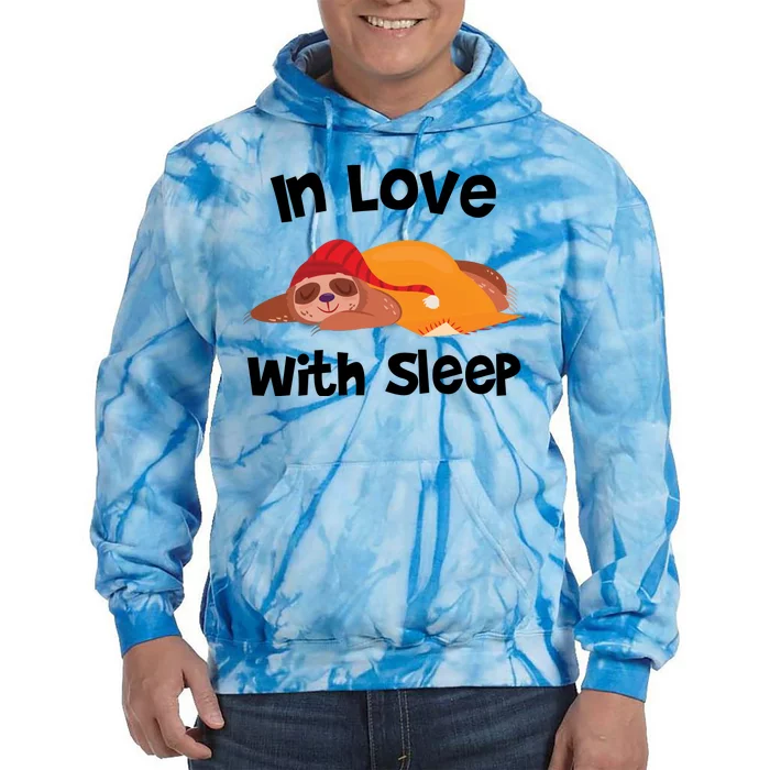 Sloth In Love With Sleep Tie Dye Hoodie