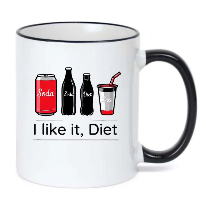 Soda I Like It Diet Essentials Morning Beverage Love Black Color Changing Mug