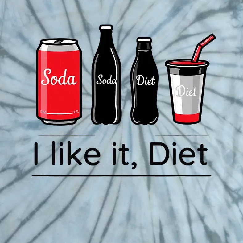 Soda I Like It Diet Essentials Morning Beverage Love Tie-Dye T-Shirt