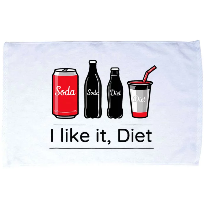 Soda I Like It Diet Essentials Morning Beverage Love Microfiber Hand Towel