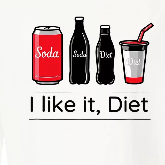 Soda I Like It Diet Essentials Morning Beverage Love Cropped Pullover Crew