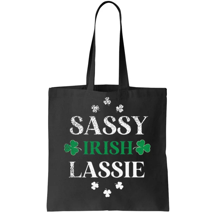 Sassy Irish Lassie St. Patrick's Day Cute Saint Patty's Tote Bag