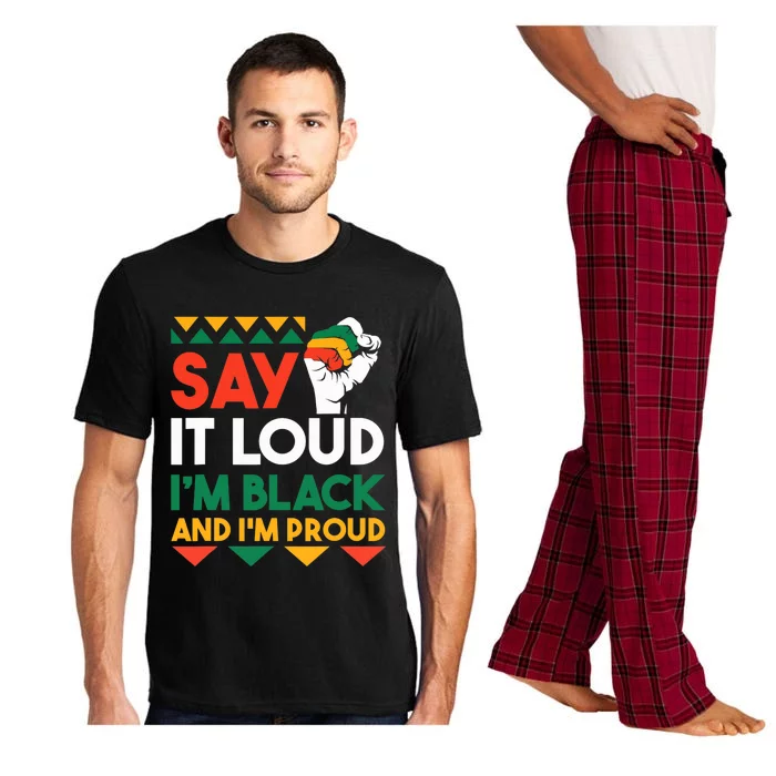 Say It Loud I'm Black & I'm Proud Black History Month Pajama Set