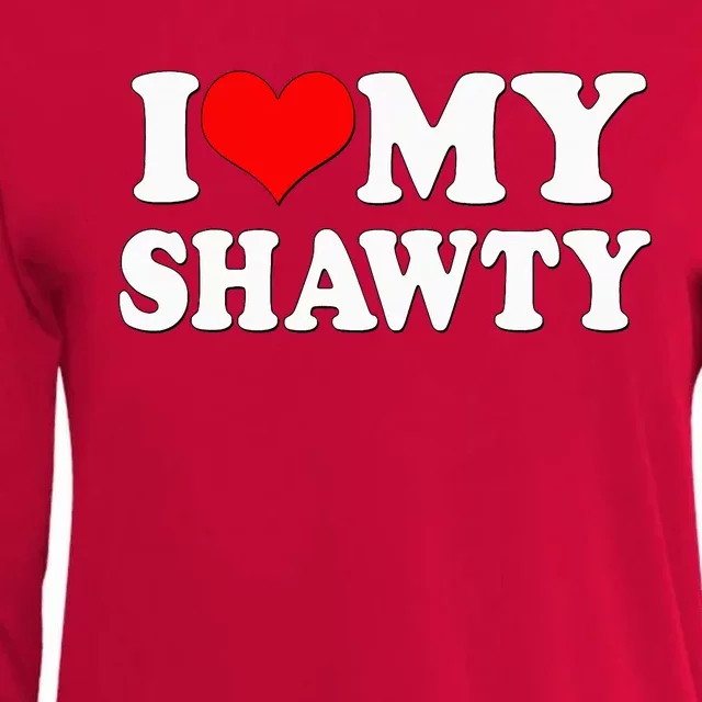 Shawty I Love My Shawty I Heart My Shawty Retro Shawty Womens Cotton Relaxed Long Sleeve T-Shirt