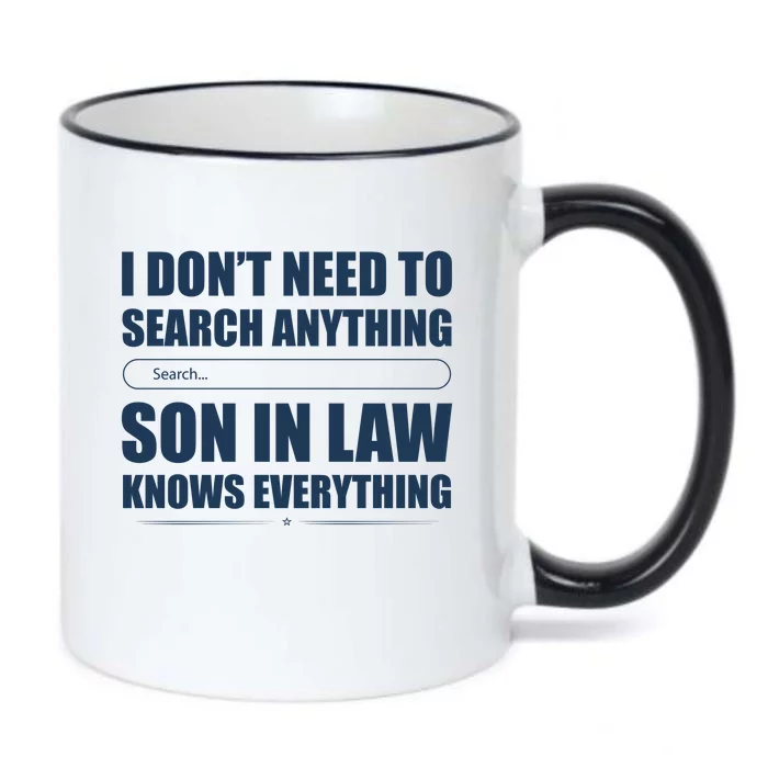 Son In Law Black Color Changing Mug