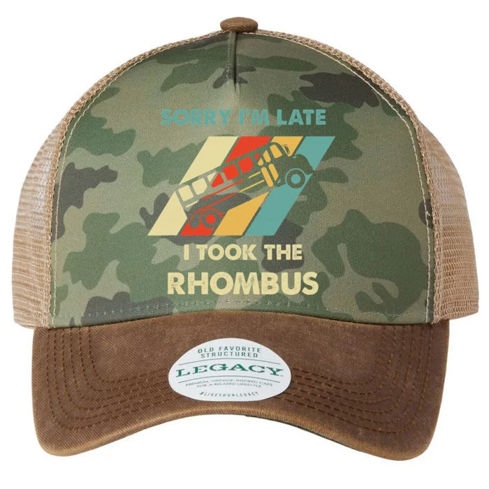 Sorry I'm Late I Took The Rhombus Funny Math Teacher Legacy Tie Dye Trucker Hat