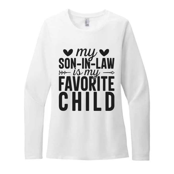 Son In Law Is My Favorite Child T Womens CVC Long Sleeve Shirt