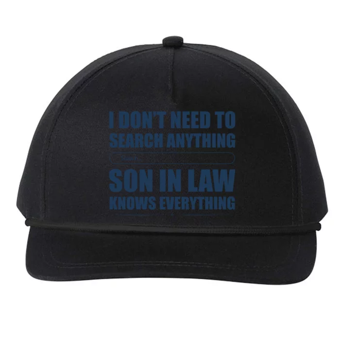 Son In Law Snapback Five-Panel Rope Hat