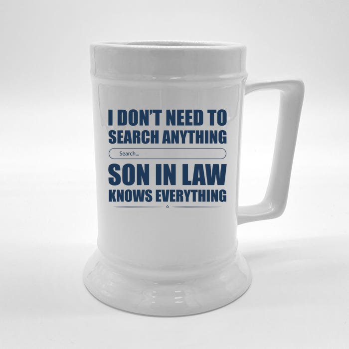 Son In Law Front & Back Beer Stein