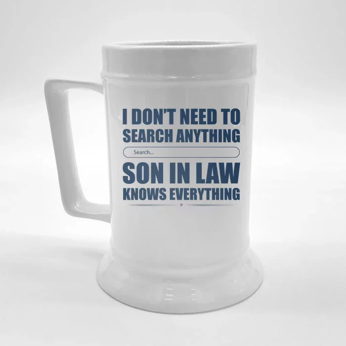 Son In Law Front & Back Beer Stein