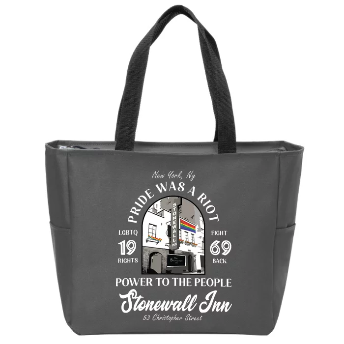 Stonewall Inn Lgbtq History Pride Was A Riot Gay Pride Month Zip Tote Bag