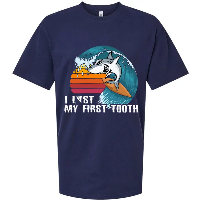 Shark I Lost My First Tooth Funny Tooth Fairy Day Gift Sueded Cloud Jersey T-Shirt