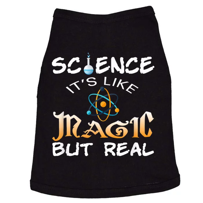 Science Its Like Magic But Real Pun Funny Magical Doggie Tank