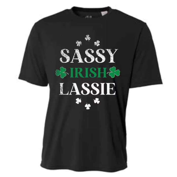 Sassy Irish Lassie St. Patrick's Day Cute Saint Patty's Cooling Performance Crew T-Shirt