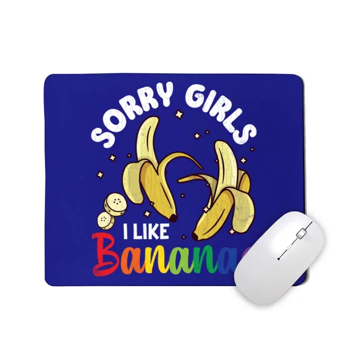 Sorry I Like Bananas Fun Lgbtq Gay Pride Month Graphic Gift Mousepad