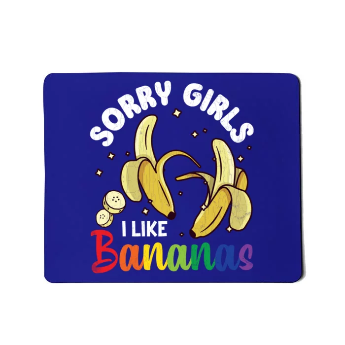 Sorry I Like Bananas Fun Lgbtq Gay Pride Month Graphic Gift Mousepad