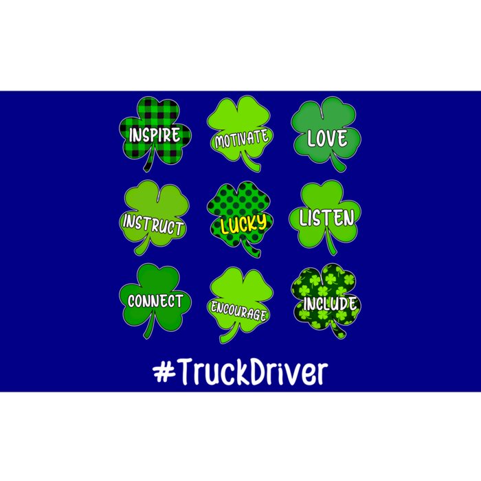 Shamrock Inspire Love Lucky Truck Driver St Patricks Day Cute Gift Bumper Sticker