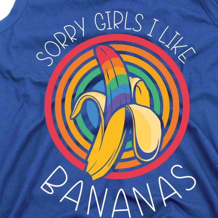 Sorry I Like Bananas Funny Lgbt Pride Homosexual Humor Great Gift Tank Top