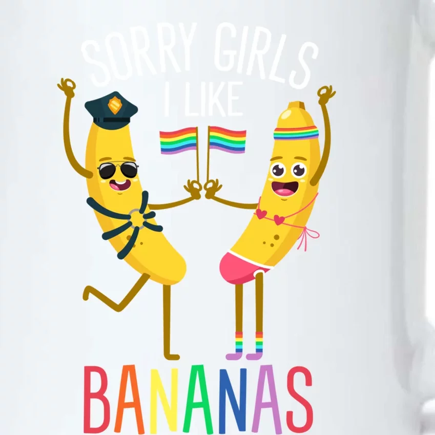 Sorry I Like Bananas Lgbtqia Banana Plantain Fruit Great Gift Black Color Changing Mug