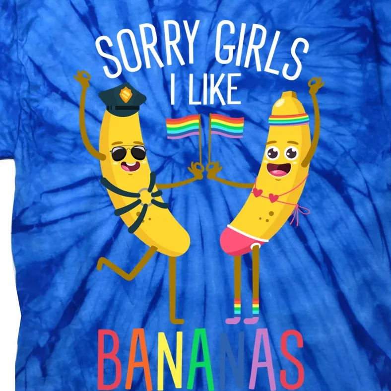 Sorry I Like Bananas Lgbtqia Banana Plantain Fruit Great Gift Tie-Dye T-Shirt