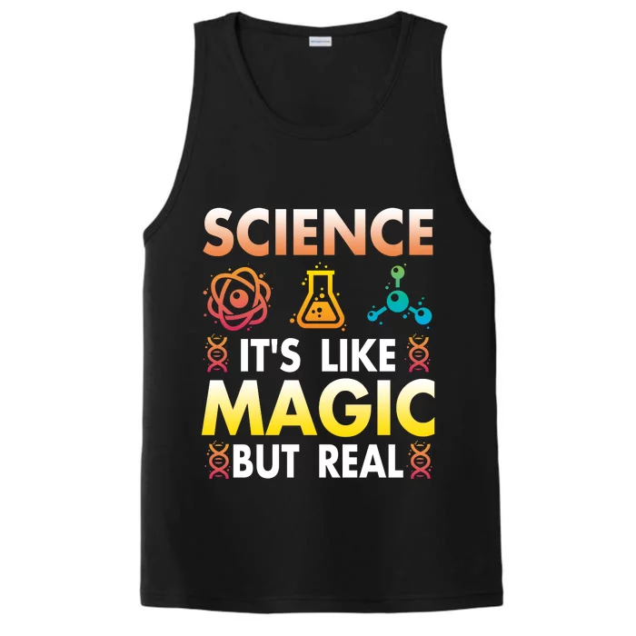 Science Is Like Magic But Real Positive Quote March For Science Performance Tank